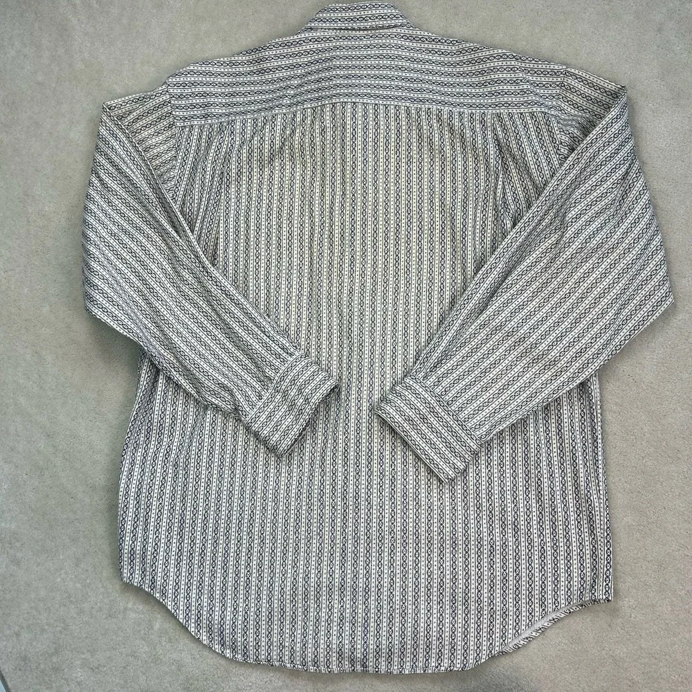 Vintage 80s Banana Republic Safari & Travel Co. Shirt Mens M Aztec Striped Rare